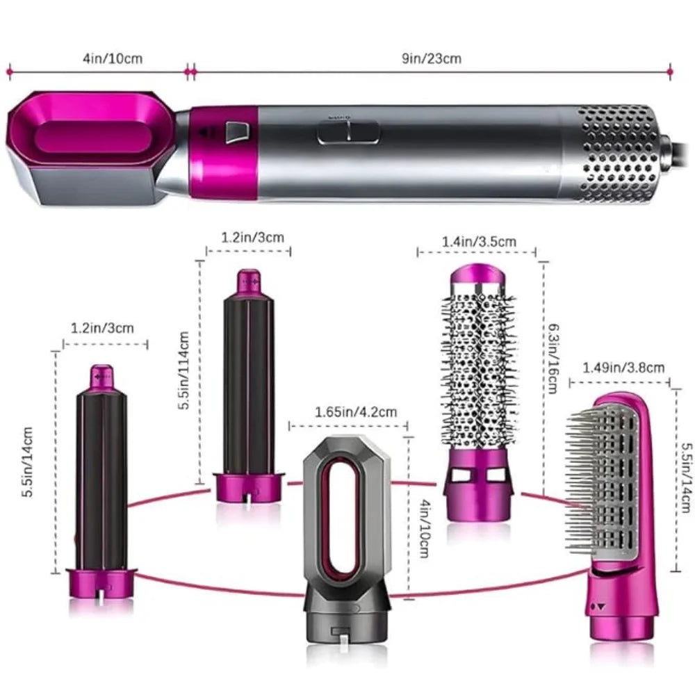 5-in-1 Hot Air Hair Dryer Style