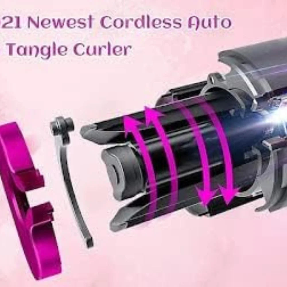 cordless automatic hair curler